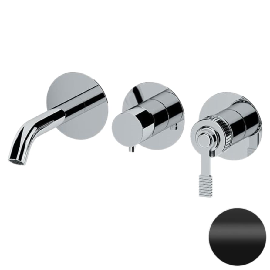 Плитка Remer Atelier Смеситель для ванны встраиваемый ATELIER черный матовый  поверхность матовая