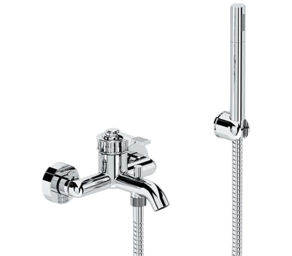 Плитка Remer Atelier Смеситель для ванны с лейкой ATELIER хром  поверхность глянец