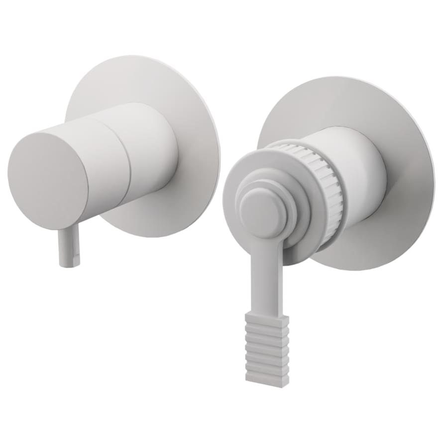 Плитка Remer Atelier Смеситель для душа ATELIER белый матовый встраиваемый  поверхность матовая