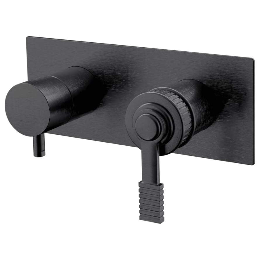 Плитка Remer Atelier Смеситель для душа ATELIER черный брашированный хром  поверхность брашированная