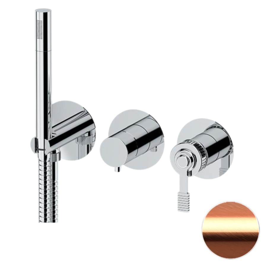 Плитка Remer Atelier Смеситель для душа встраиваемый ATELIER медь брашированная  поверхность брашированная