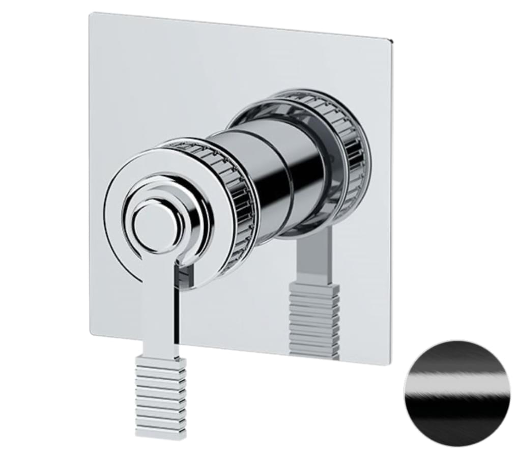 Плитка Remer Atelier Смеситель для душа на 1 выход ATELIER черный брашированный хром  поверхность брашированная