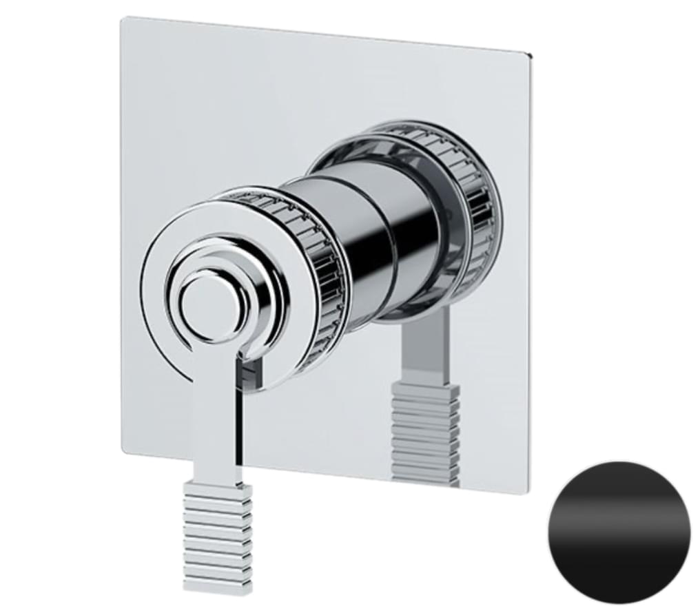 Плитка Remer Atelier Смеситель для душа на 1 выход ATELIER черный матовый встраиваемый  поверхность матовая