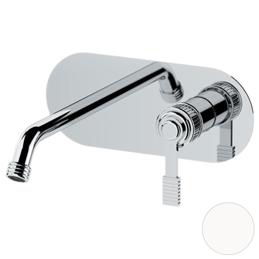 Плитка Remer Atelier Смеситель для раковины ATELIER округлый белый матовый  поверхность матовая