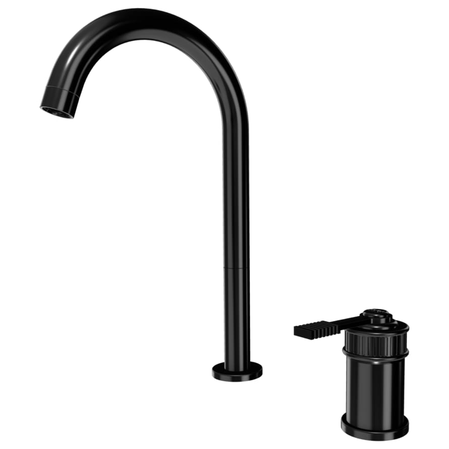 Плитка Remer Atelier Смеситель для раковины ATELIER черный брашированный хром  поверхность брашированная