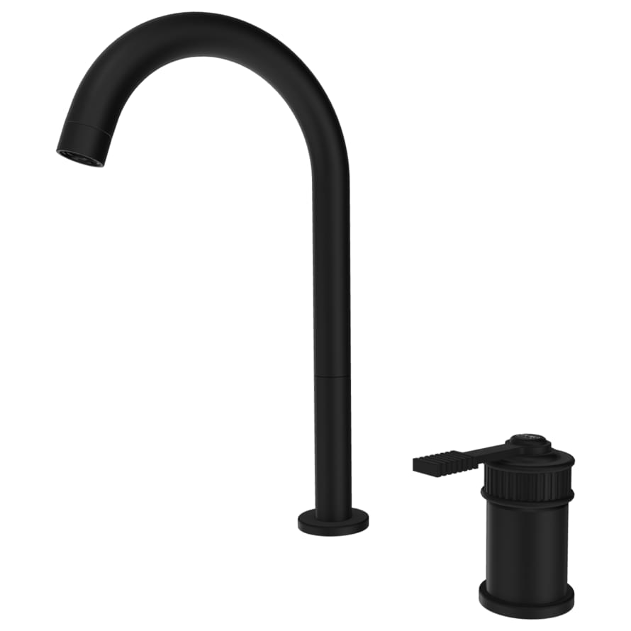 Плитка Remer Atelier Смеситель для раковины ATELIER черный матовый  поверхность матовая