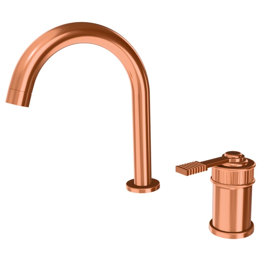 Плитка Remer Atelier Смеситель для раковины с-образный ATELIER медь брашированная  поверхность брашированная