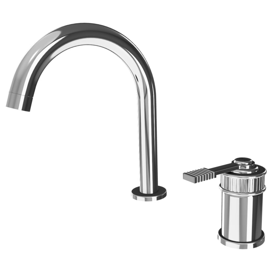 Плитка Remer Atelier Смеситель для раковины с-образный ATELIER хром  поверхность глянец