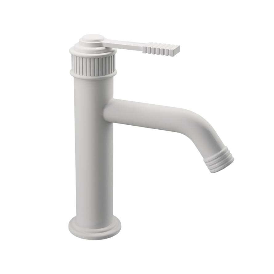 Плитка Remer Atelier Смеситель для раковины стандартный ATELIER белый матовый  поверхность матовая