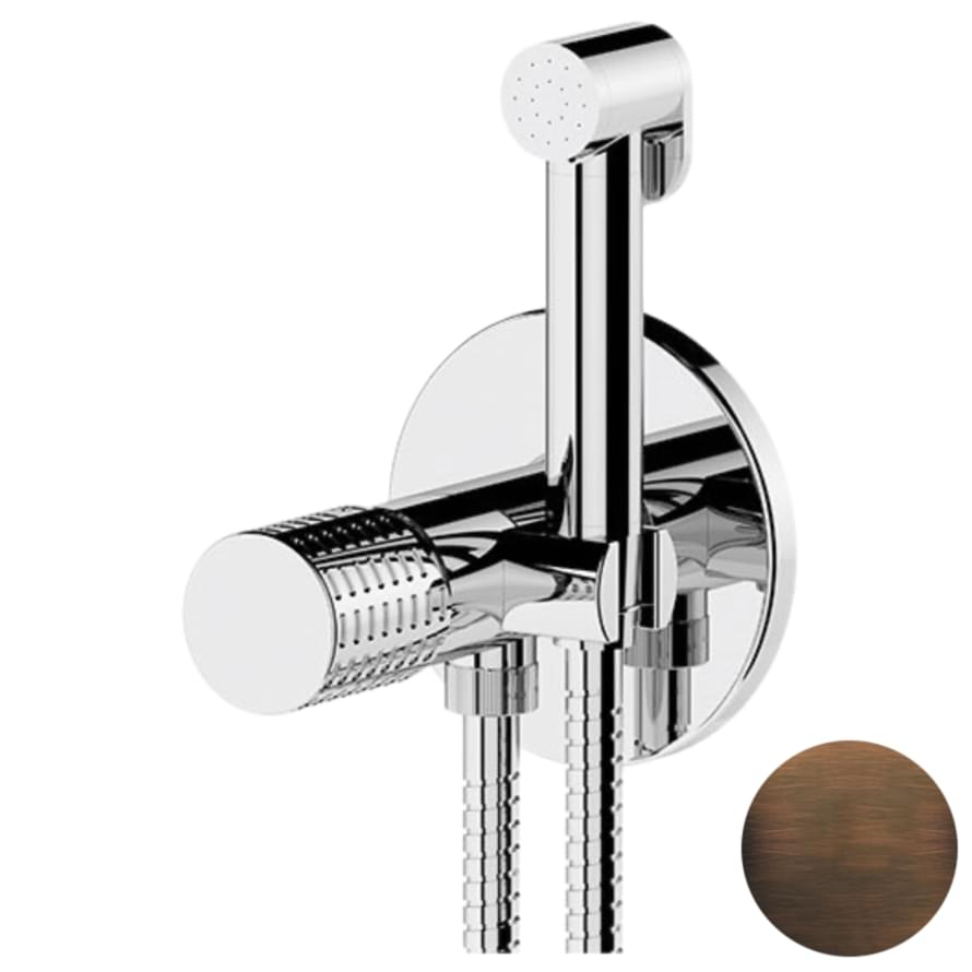 Плитка Remer Celebrity Гигиенический душ со смесителем CELEBRITY бронза масляная  поверхность матовая