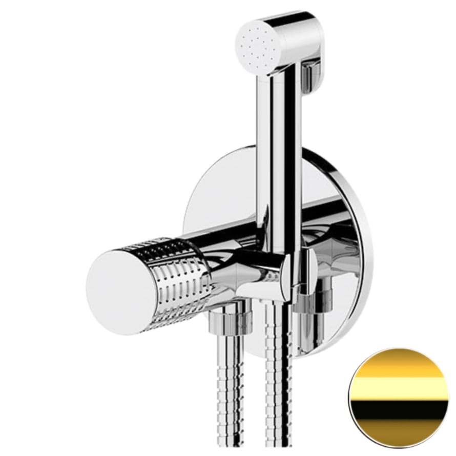Плитка Remer Celebrity Гигиенический душ со смесителем CELEBRITY золото глянцевое  поверхность глянец