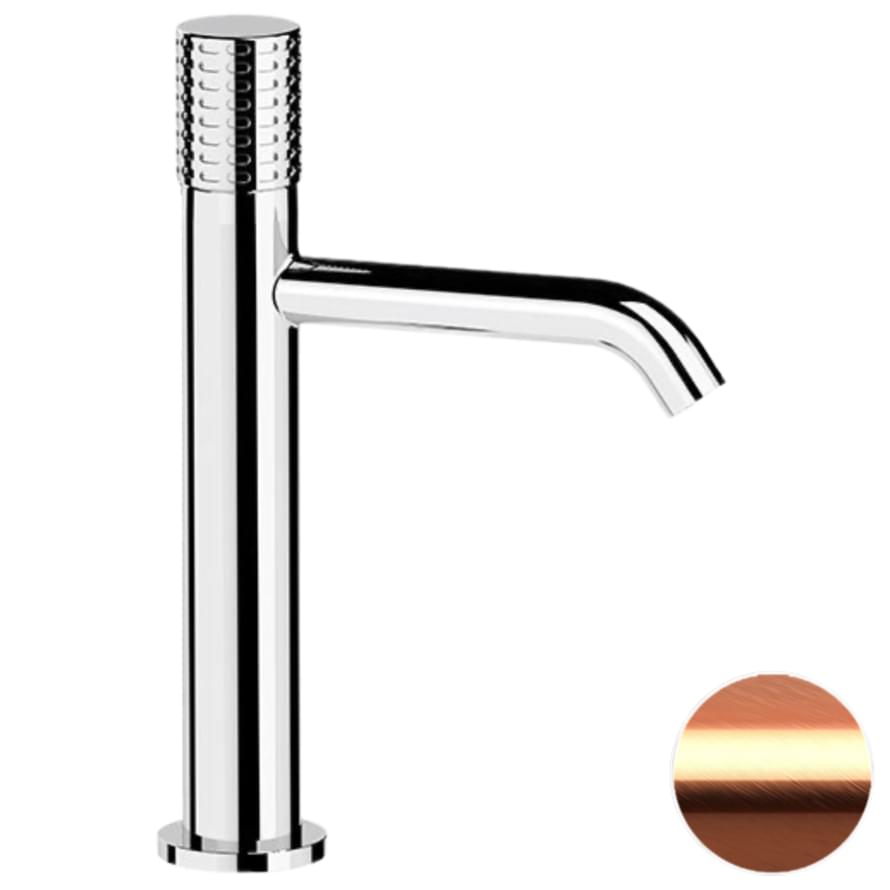 Плитка Remer Celebrity Смеситель высокий для раковины CELEBRITY медь брашированная  поверхность брашированная