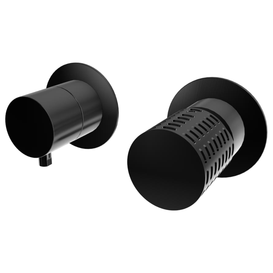 Плитка Remer Celebrity Смеситель для душа встраиваемый CELEBRITY черный брашированный хром  поверхность брашированная