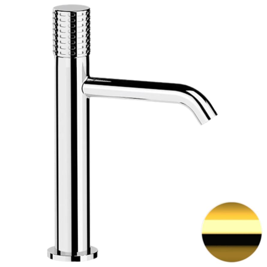 Плитка Remer Celebrity Смеситель для раковины CELEBRITY золото глянцевое высокий  поверхность глянец