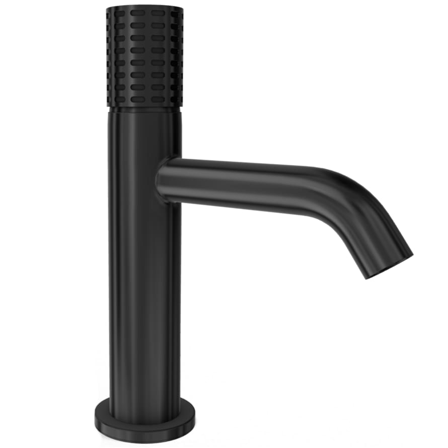 Плитка Remer Celebrity Смеситель для раковины CELEBRITY черный брашированный хром  поверхность брашированная