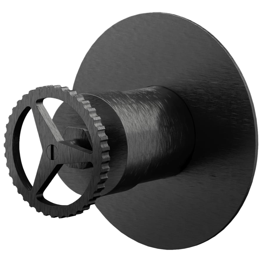 Плитка Remer Chrono Встраиваемый смеситель для душа на 1 выход CHRONO черный брашированный хром  поверхность брашированная