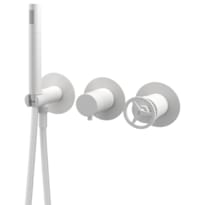 Плитка Remer Chrono Встраиваемый смеситель для душа округлый CHRONO белый матовый поверхность матовая