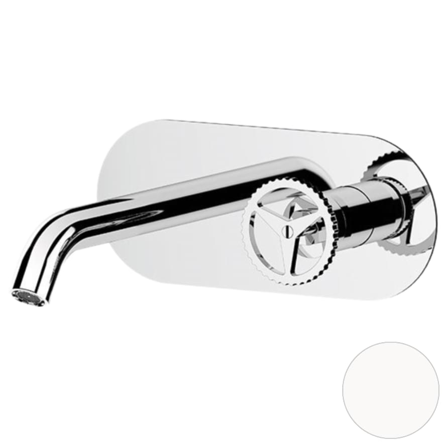 Плитка Remer Chrono Встраиваемый смеситель для раковины CHRONO белый матовый  поверхность матовая