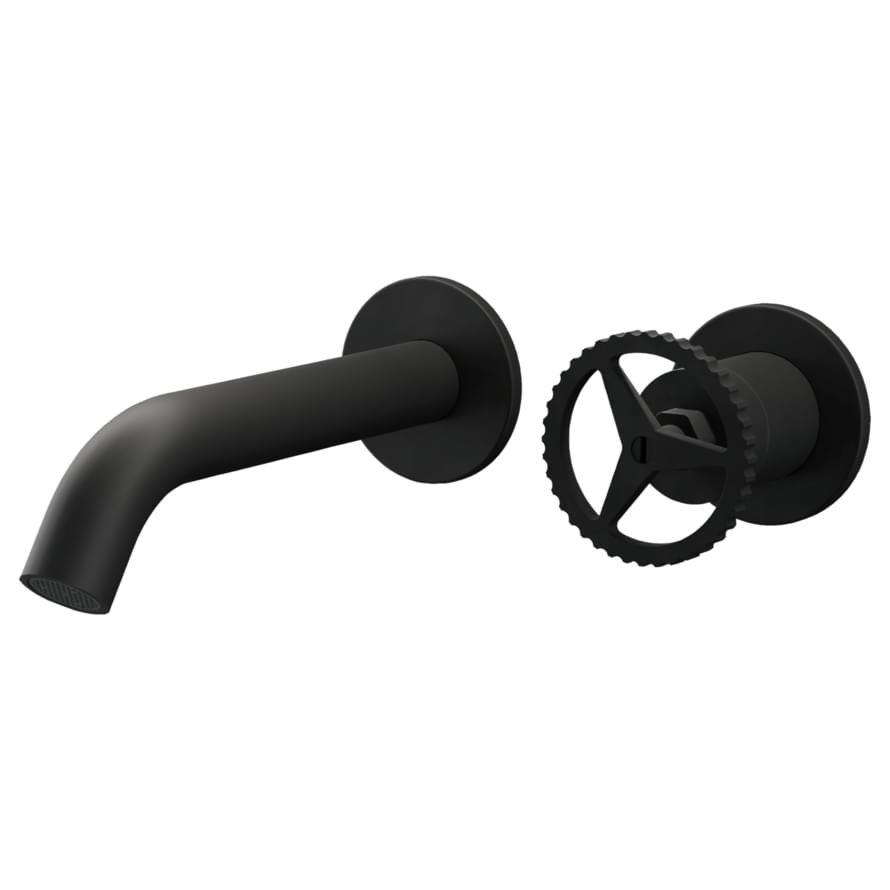 Плитка Remer Chrono Встраиваемый смеситель для раковины CHRONO черный матовый  поверхность матовая