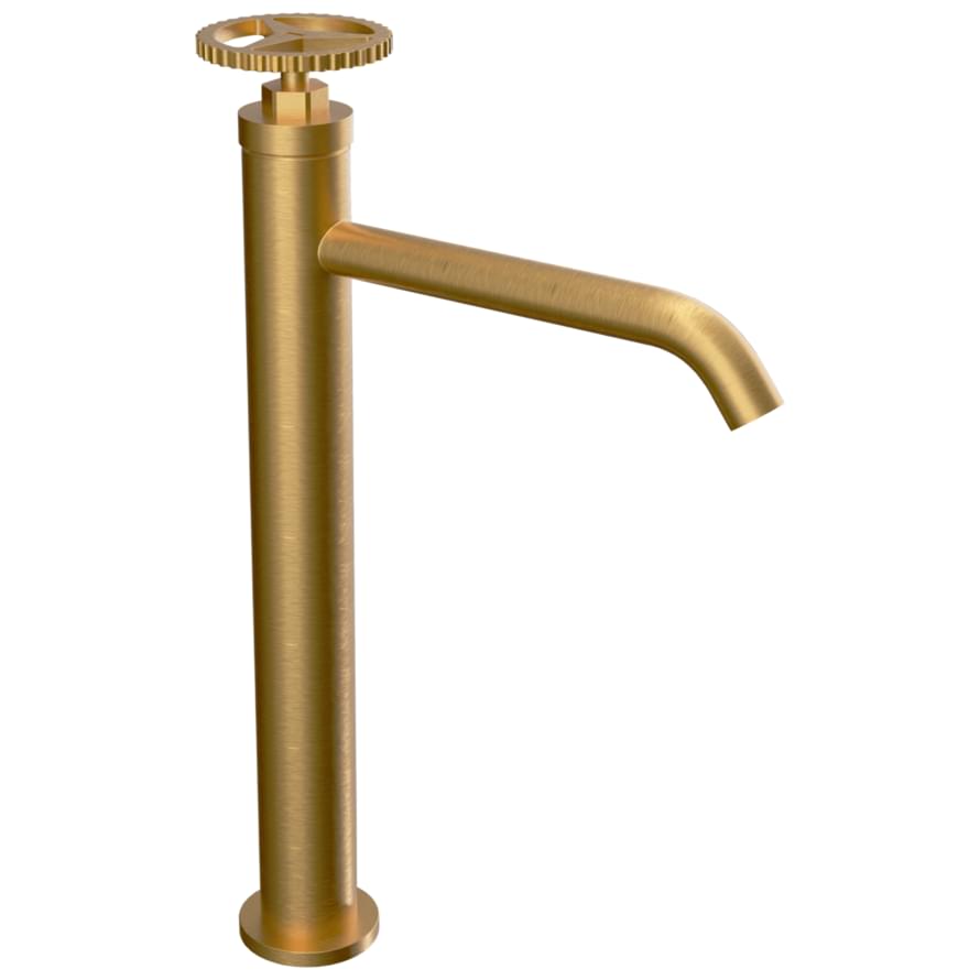 Плитка Remer Chrono Смеситель высокий для раковины CHRONO золото брашированное  поверхность брашированная
