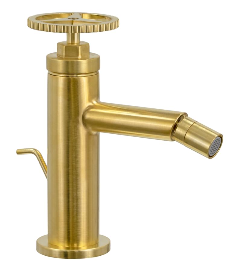 Плитка Remer Chrono Смеситель для биде CHRONO золото брашированное  поверхность брашированная