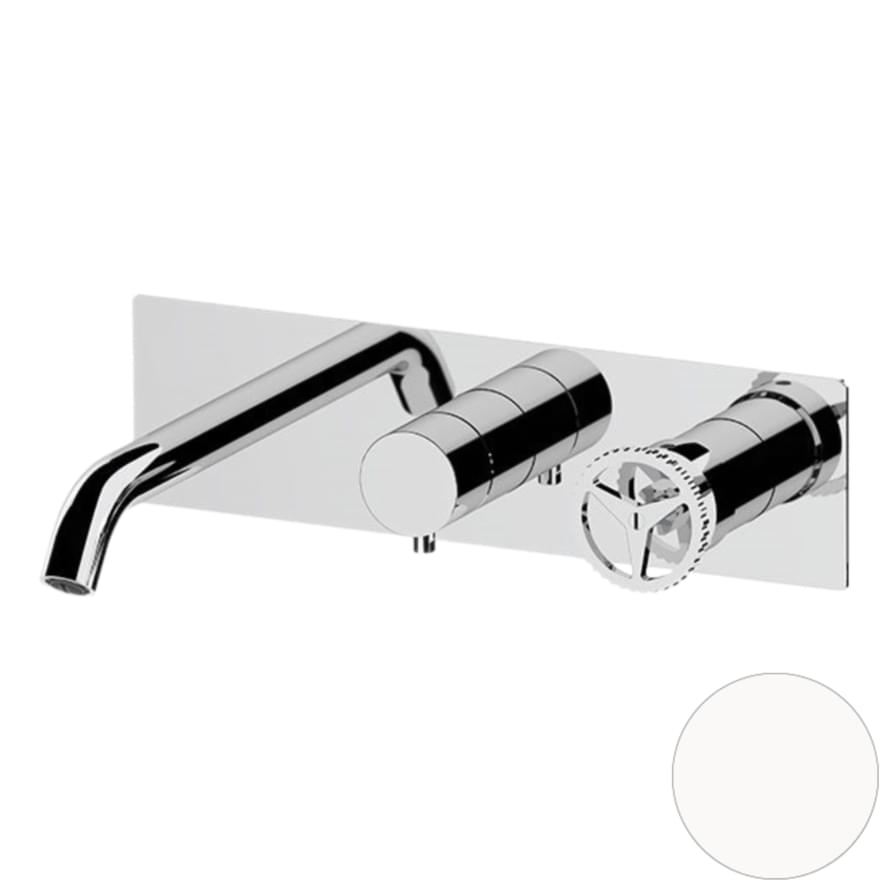 Плитка Remer Chrono Смеситель для ванны встраиваемый CHRONO белый матовый  поверхность матовая