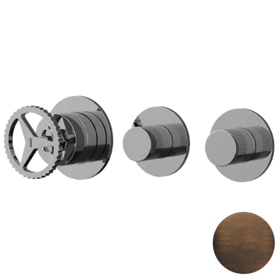 Плитка Remer Chrono Смеситель для душа CHRONO встраиваемый бронза масляная  поверхность матовая