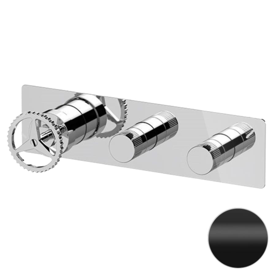 Плитка Remer Chrono Смеситель для душа CHRONO черный матовый  поверхность матовая