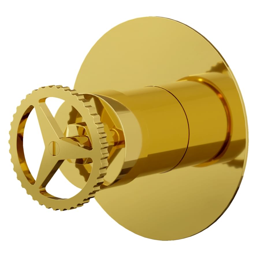 Плитка Remer Chrono Смеситель для душа встраиваемый на 1 выход CHRONO золото глянцевое  поверхность глянец