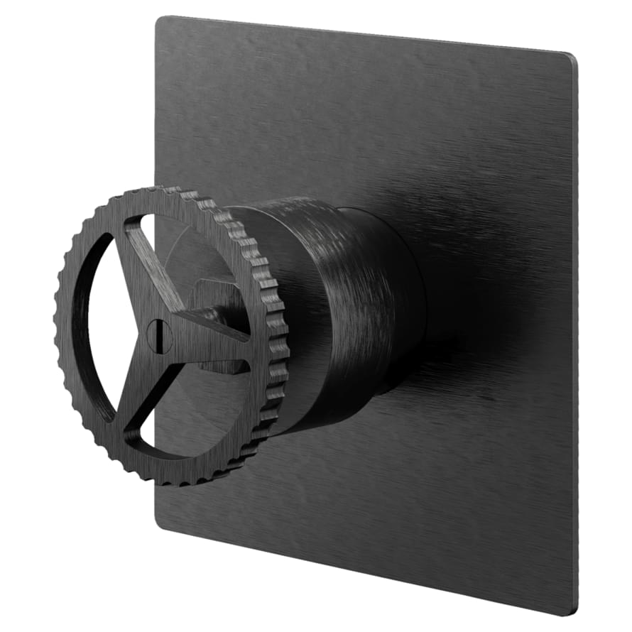 Плитка Remer Chrono Смеситель для душа на 1 выход CHRONO черный брашированный хром  поверхность брашированная