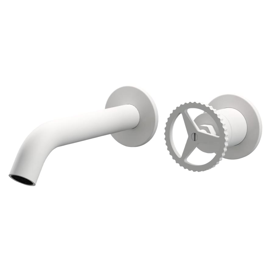 Плитка Remer Chrono Смеситель для раковины CHRONO встраиваемый белый матовый  поверхность матовая