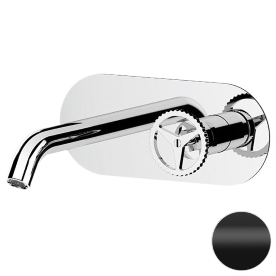 Плитка Remer Chrono Смеситель для раковины CHRONO встраиваемый черный матовый  поверхность матовая