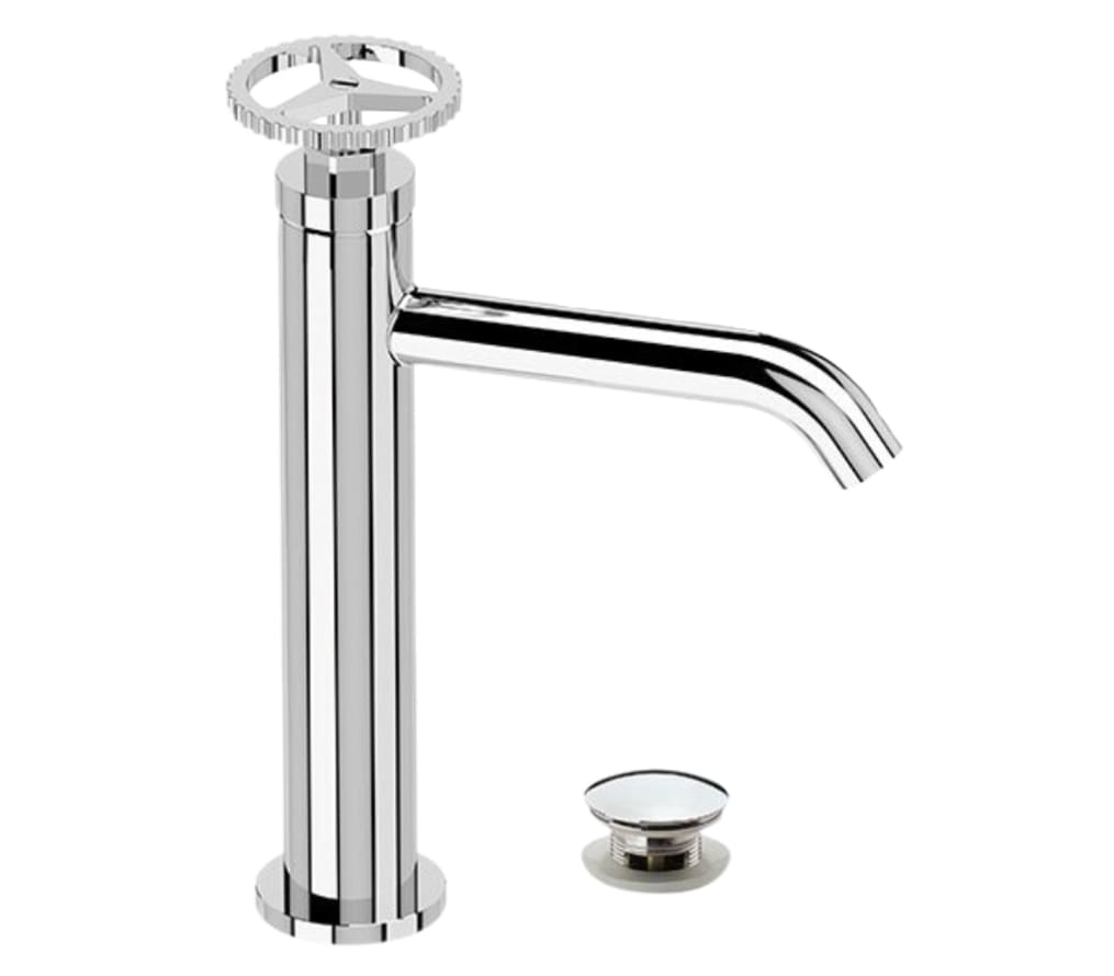 Плитка Remer Chrono Смеситель для раковины г-образный CHRONO хром  поверхность глянец