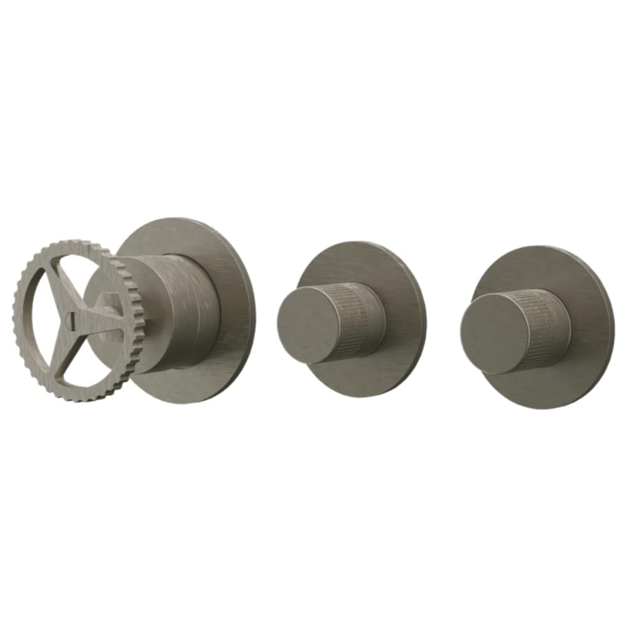 Плитка Remer Chrono Смеситель округлый для душа CHRONO сталь  поверхность матовая