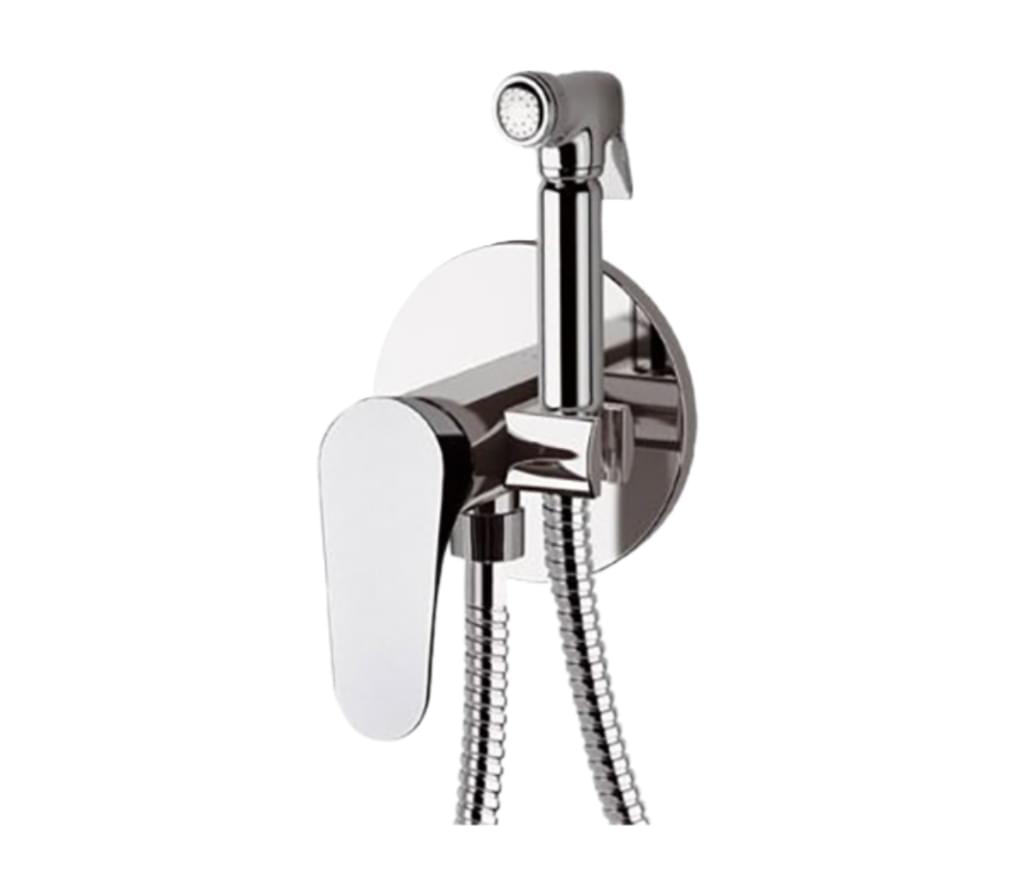 Плитка Remer Class Line Гигиенический душ со смесителем CLASS LINE округлый хром  поверхность глянец