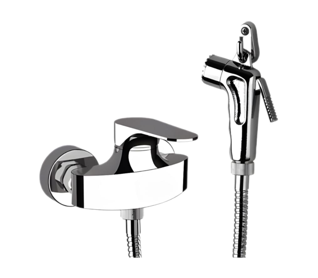 Плитка Remer Class Line Гигиенический душ со смесителем CLASS LINE хром  поверхность глянец