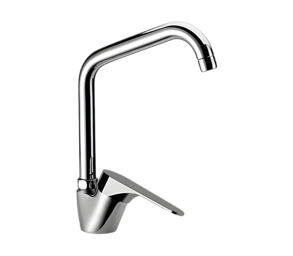 Плитка Remer Class Line Округлый смеситель для кухни CLASS LINE хром  поверхность глянец