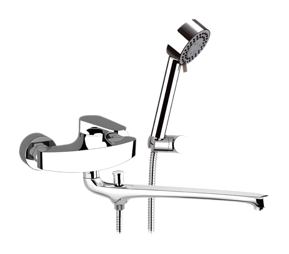 Плитка Remer Class Line Смеситель для ванны с лейкой CLASS LINE хром  поверхность глянец