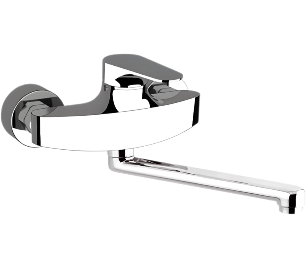 Плитка Remer Class Line Смеситель для кухни CLASS LINE с поворотоным изливом хром  поверхность глянец