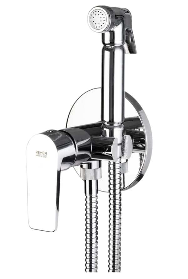 Плитка Remer Dream Гигиенический душ со смесителем DREAM хром  поверхность глянец