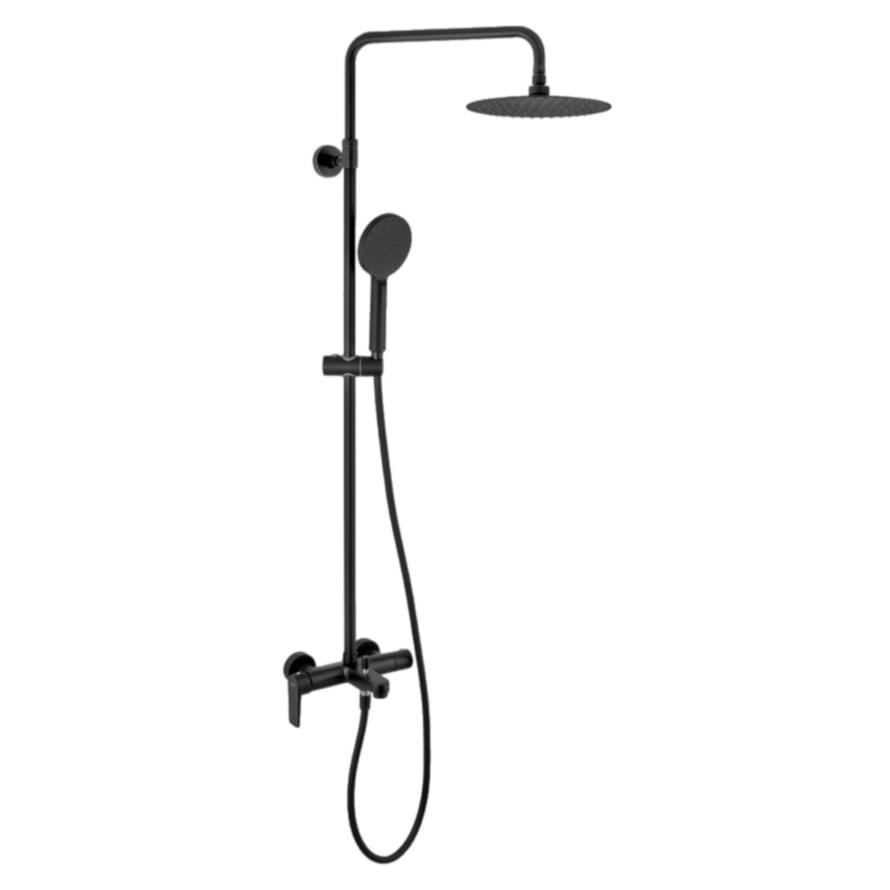 Плитка Remer Dream Душевая система с изливом DREAM черный матовый  поверхность матовая