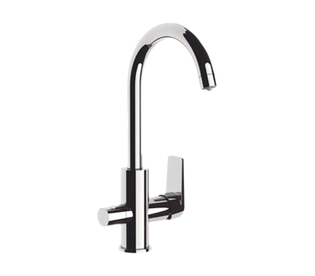 Плитка Remer Dream Смеситель для кухни округлый с поворотным изливом DREAM хром  поверхность глянец