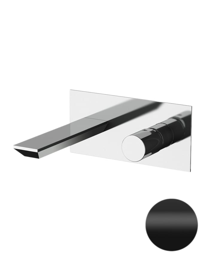 Плитка Remer Edge Встраиваемый смеситель для раковины EDGE черный матовый  поверхность матовая