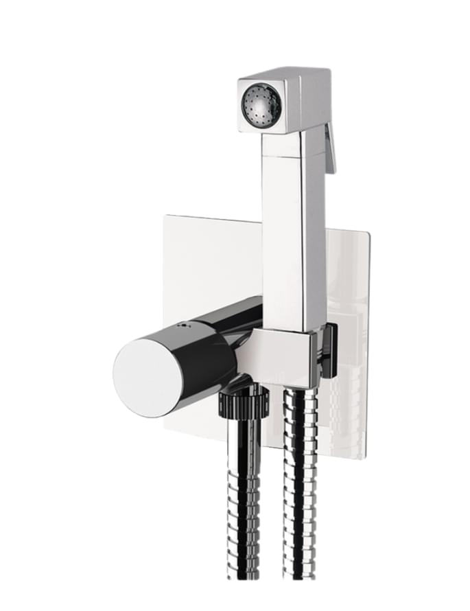 Плитка Remer Edge Гигиенический душ со смесителем EDGE хром  поверхность глянец