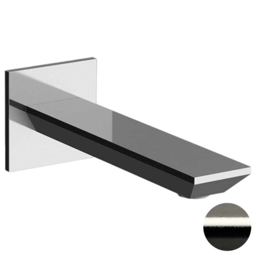 Плитка Remer Edge Излив настенный 18 см EDGE никель брашированный  поверхность брашированная