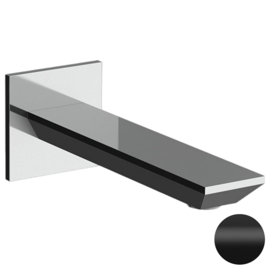 Плитка Remer Edge Излив настенный 18 см EDGE черный матовый  поверхность матовая