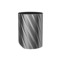 Плитка Remer Edge Округлая ручка смесителя для раковины EDGE никель брашированный поверхность брашированная