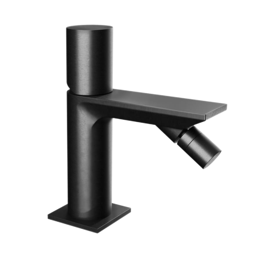 Плитка Remer Edge Смеситель для биде EDGE черный брашированный хром  поверхность брашированная