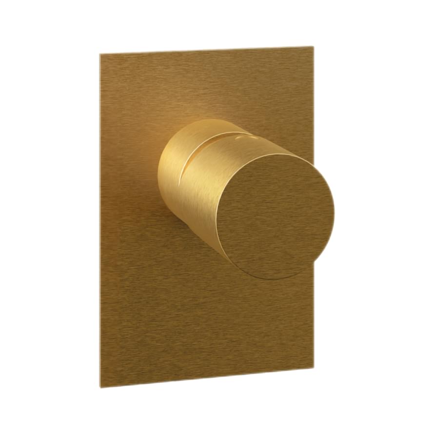 Плитка Remer Edge Смеситель для душа EDGE золото брашированное  поверхность брашированная