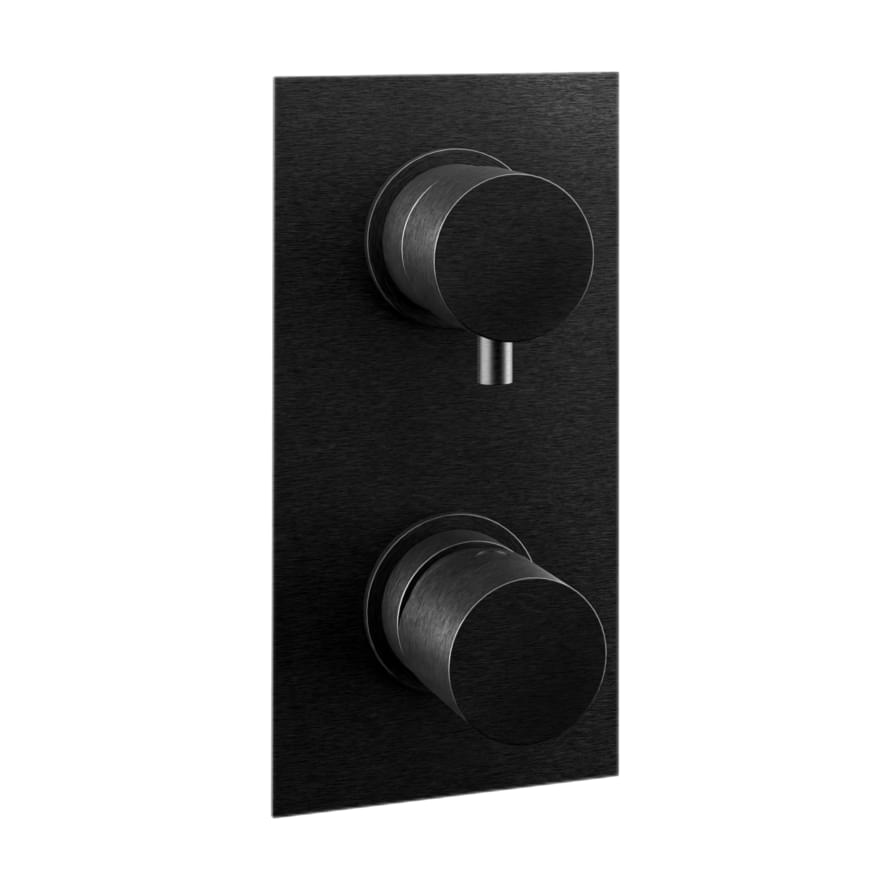 Плитка Remer Edge Смеситель для душа EDGE черный брашированный хром  поверхность брашированная